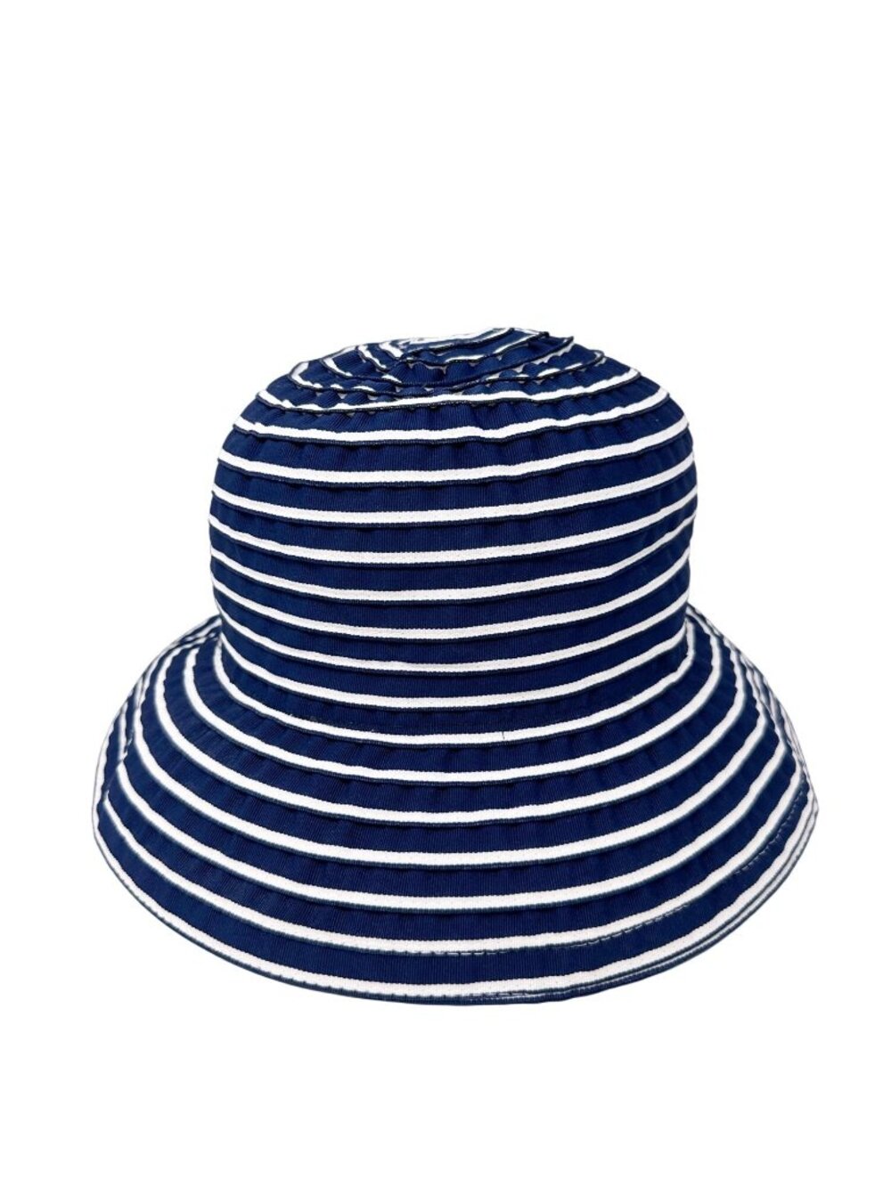San Diego Hat Co Packable Sun Hat Navy White Stripe Beach Travel Bucket Hat